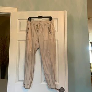 Athleta Off-White Joggers